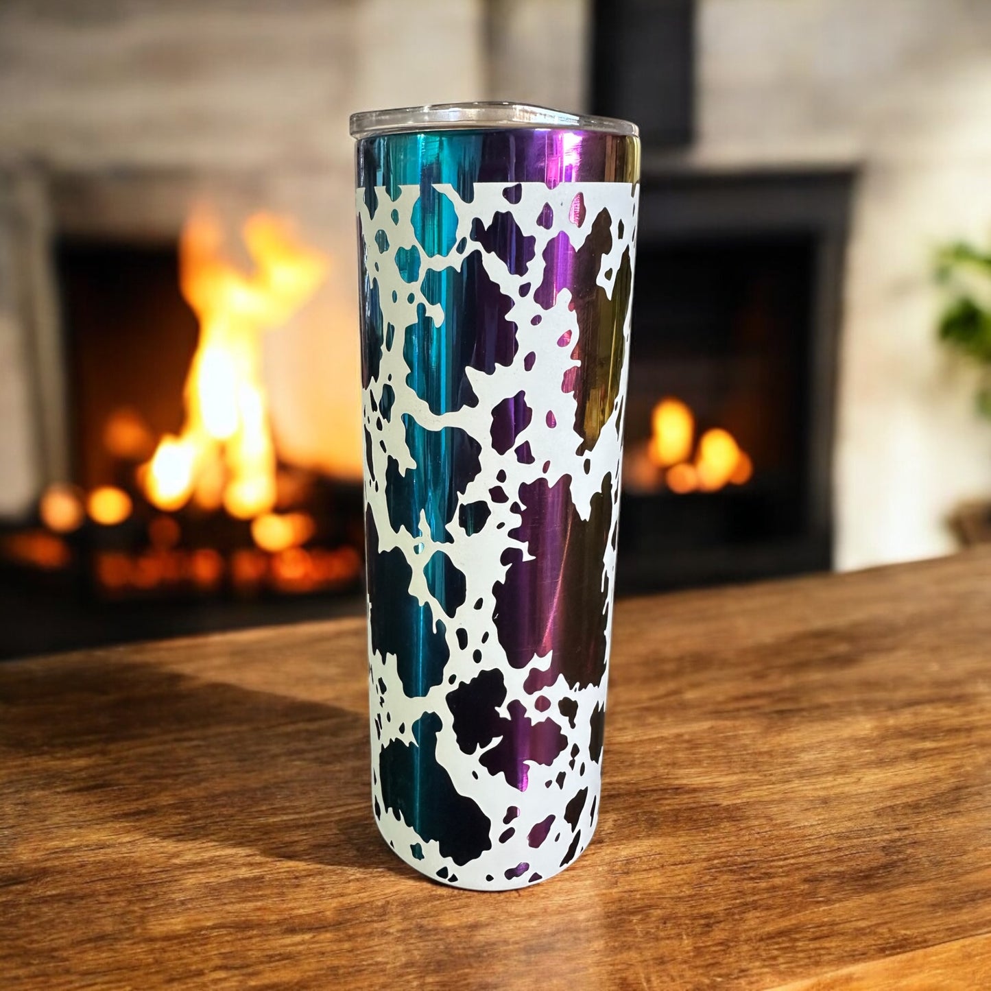 Cow print 20oz skinny tumblers
