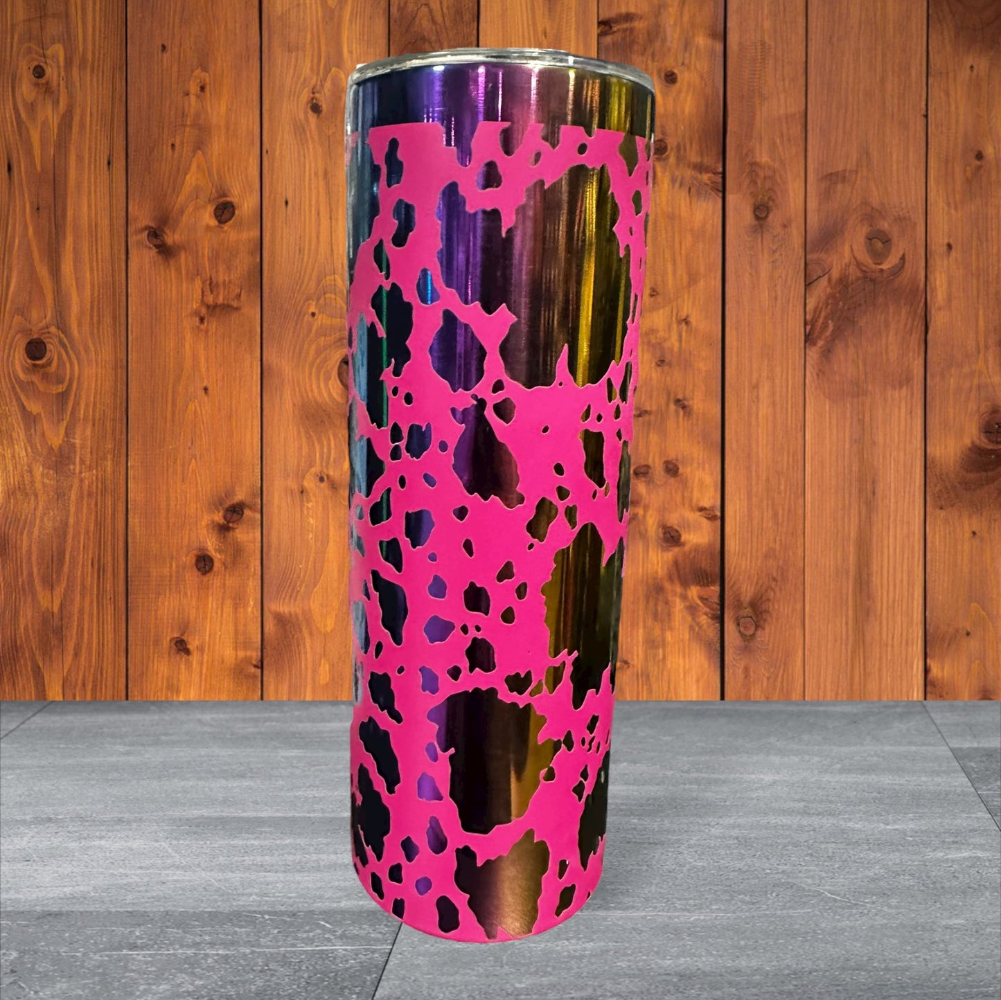Cow print 20oz skinny tumblers